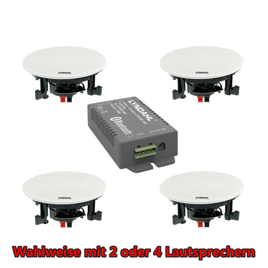 LYNDAHL CS200P-Set wahlweise mit 2 oder 4 Lautsprechern und Bluetoothverstärker AMP4X15BT