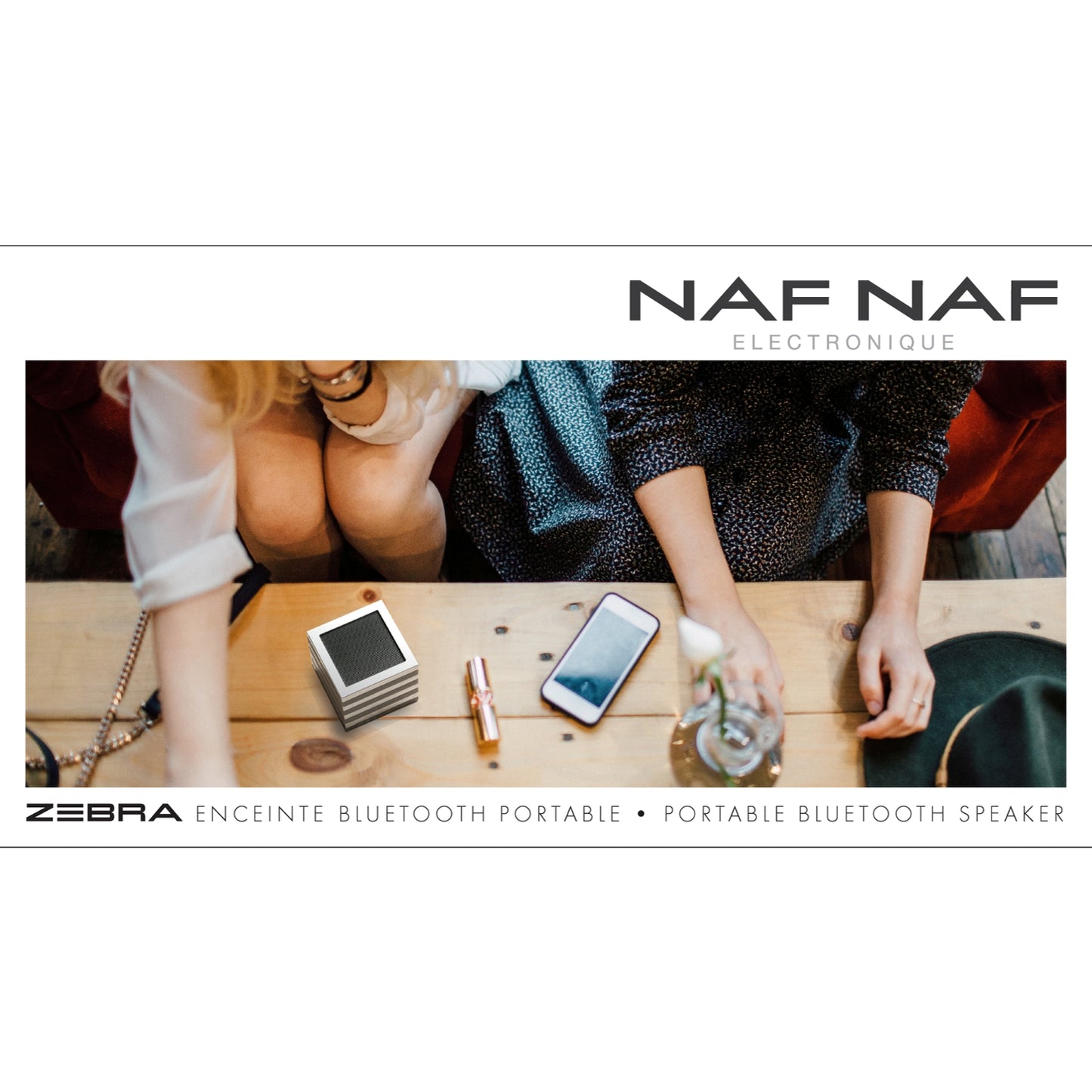 NAFNAF Zebra, tragbarer 3.0 Bluetooth Lautsprecher, 3W, bis zu 10 Meter