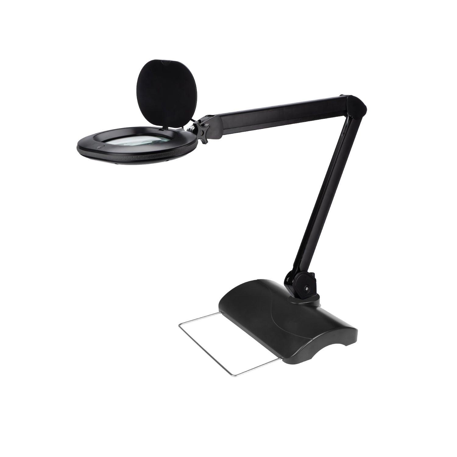 Lumeno 861X Lupenleuchte/Arbeitsplatzlampe 60 LEDs ovale Linse, grau oder schwarz