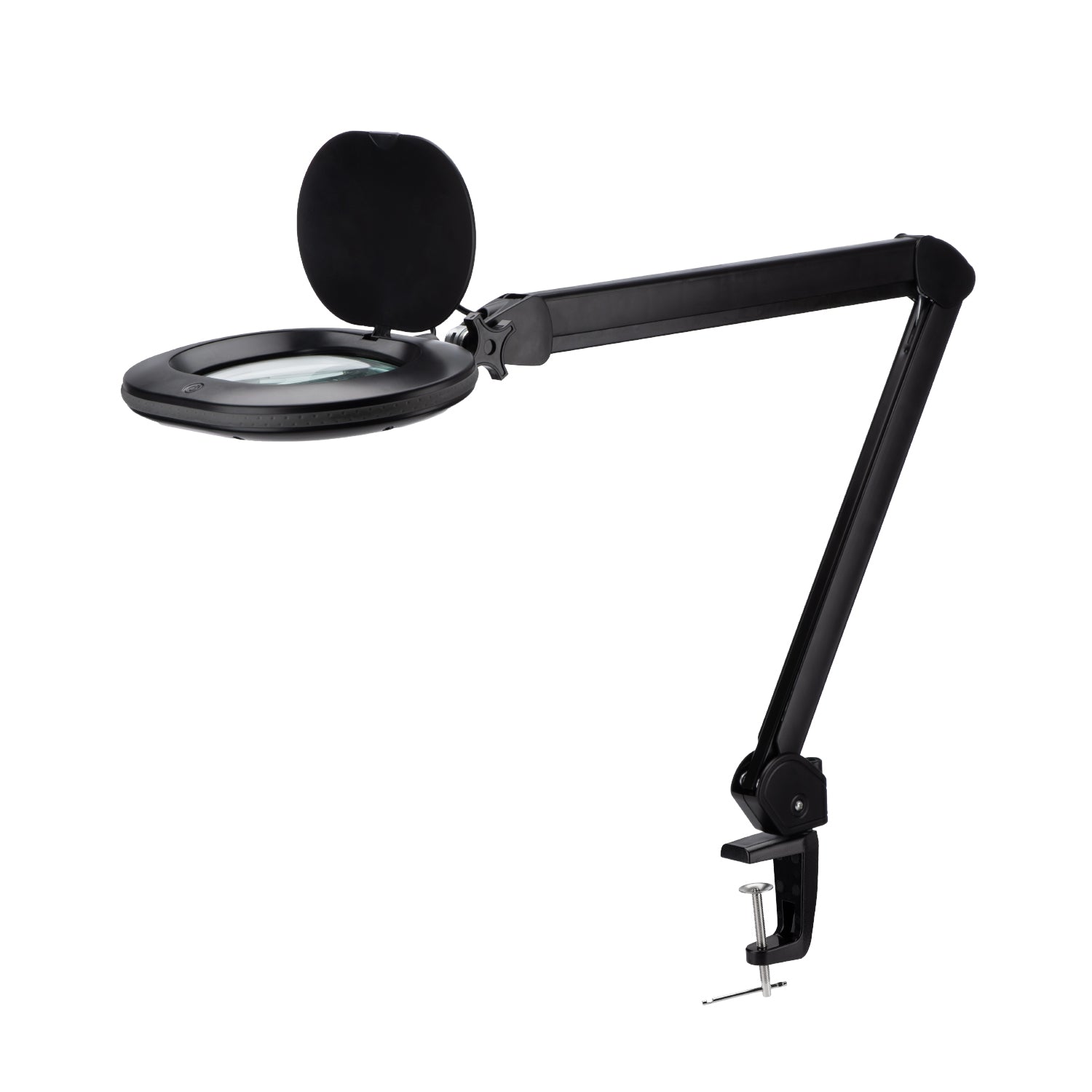 Lumeno 861X Lupenleuchte/Arbeitsplatzlampe 60 LEDs ovale Linse, grau oder schwarz