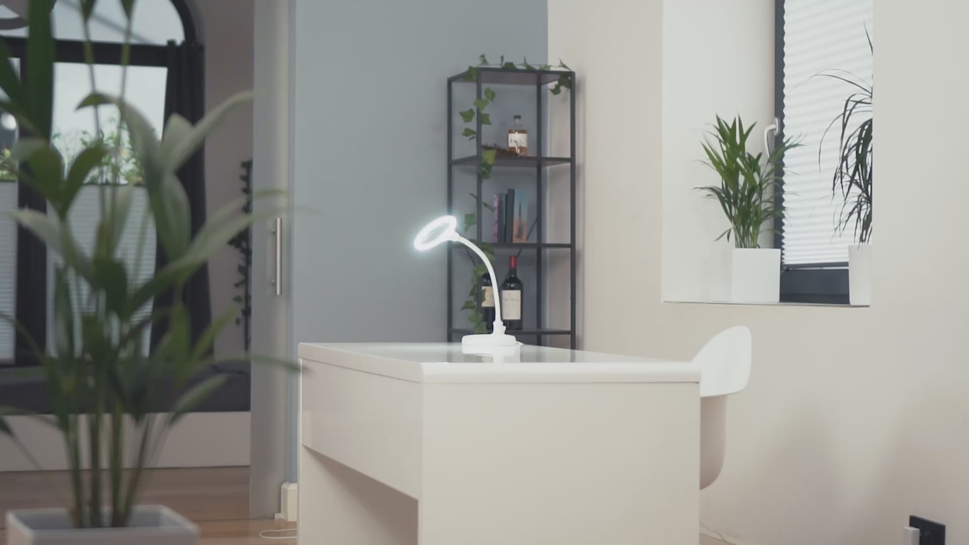 Lumeno 680X LED Klemmleuchte mit 30 SMD-LEDs, 6 Watt und 550 Lumen, schwarz oder weiß