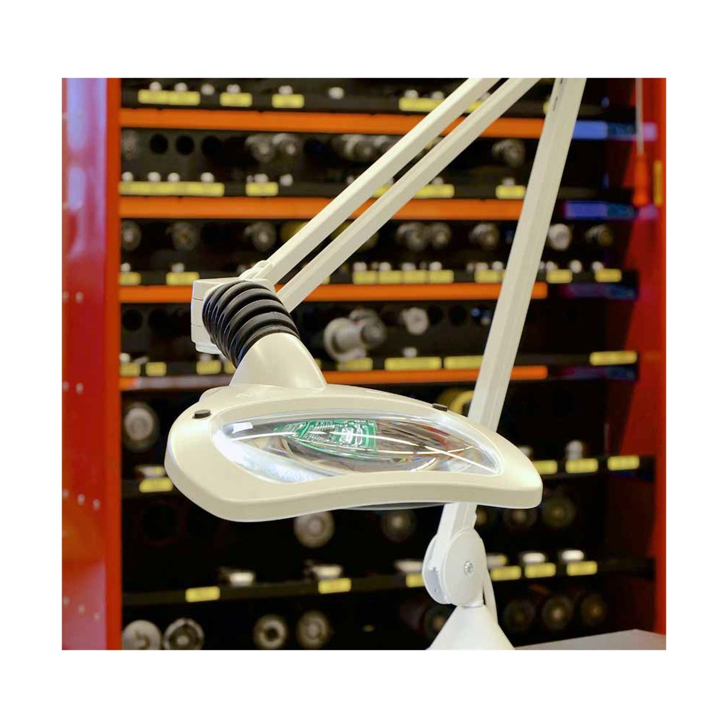 VisionLUXO Wave LED Lupenleuchte mit rechteckiger Glaslinse, versch. Varianten