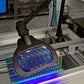 VisionLUXO Wave LED ESD UV Lupenleuchte mit rechteckiger Glaslinse, schwarz