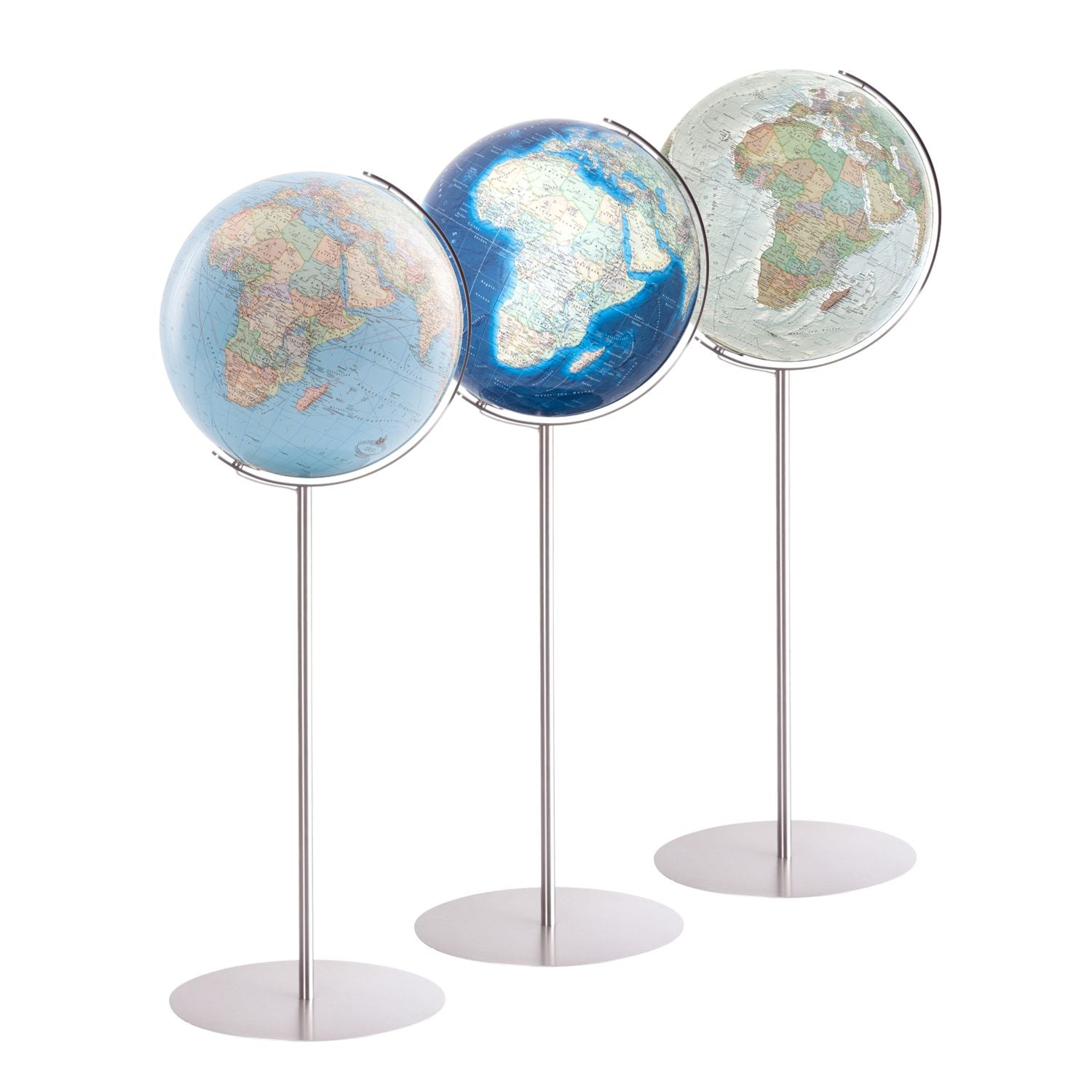 Columbus Standglobus 51 cm aus Acrylglas mit Edelstahl
