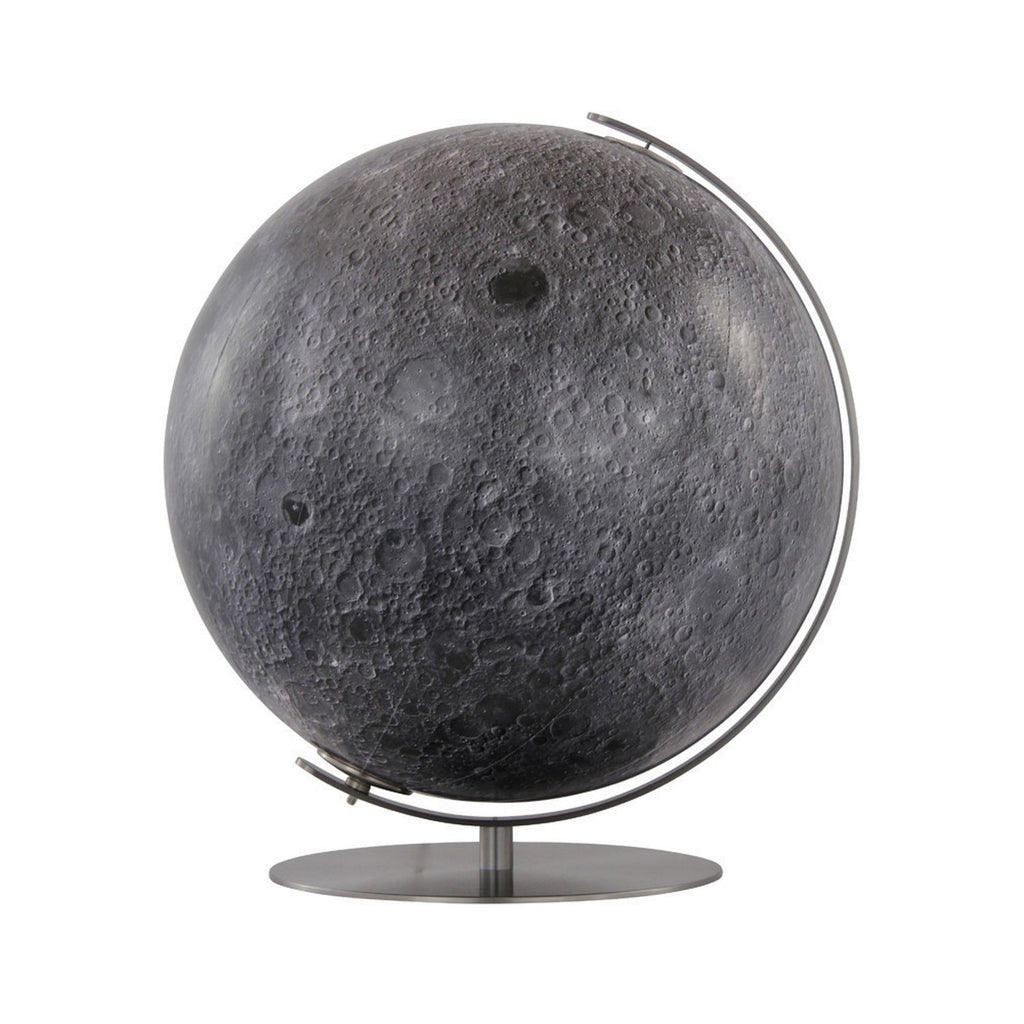 Columbus Leuchtglobus Mond aus Acrylglas, Edelstahl matt