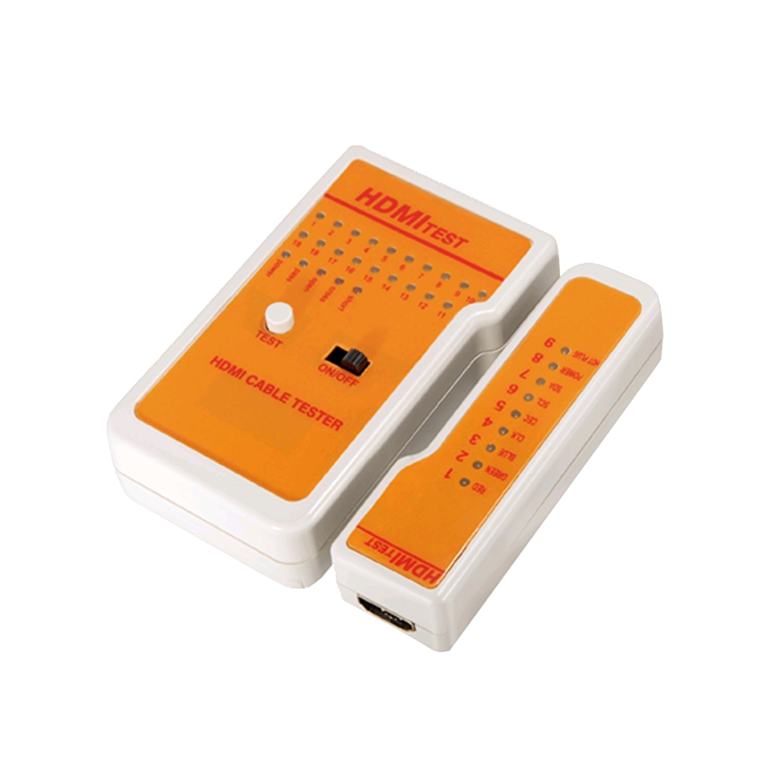 Transmedia HDMI Kabeltester für 19 Adern und Abschirmungen
