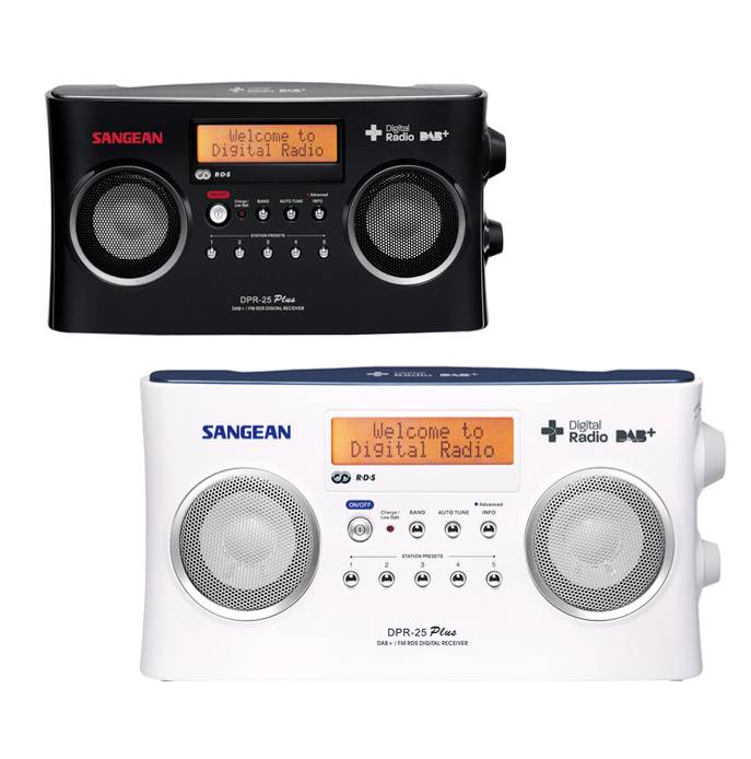Sangean DPR-25+ DAB+ und UKW Stereo Radio mit RDS