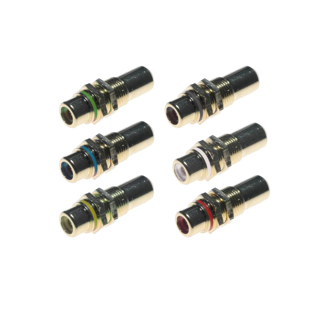 Lyndahl LKPA015 RCA Cinch Durchgangsdose hartvergoldet