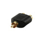 Cinch Winkeladapter Stecker auf Cinchkupplung neutral Highend