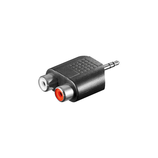 Adapter 2 Cinchbuchsen auf 3,5mm Stereo Klinkenstecker