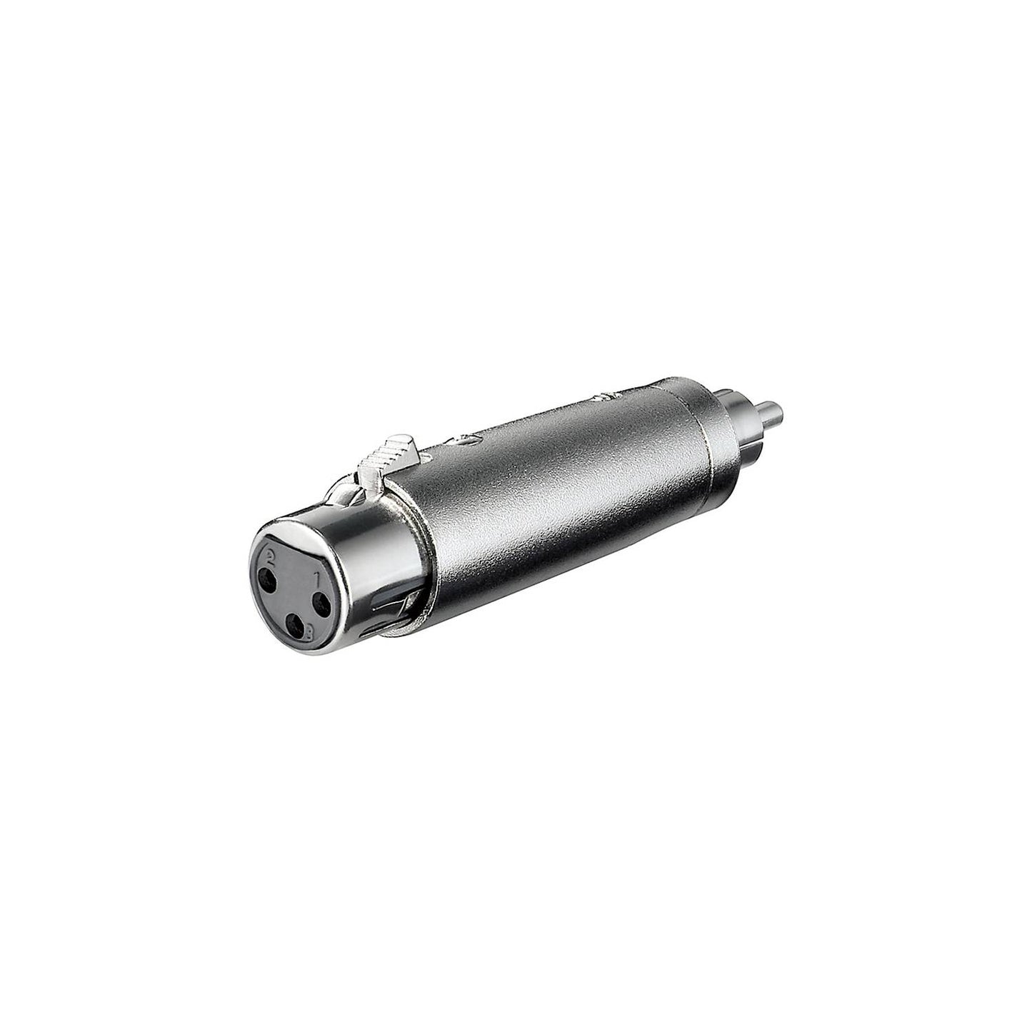 Kurzadapter XLR Kupplung, 3polig auf Cinchstecker