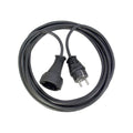 Brennenstuhl Verlängerungskabel in Schwarz/Weiß, Schutzkontaktstecker/-kupplung