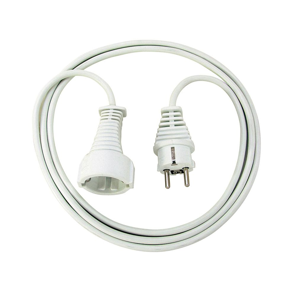 Brennenstuhl Verlängerungskabel in Schwarz/Weiß, Schutzkontaktstecker/-kupplung