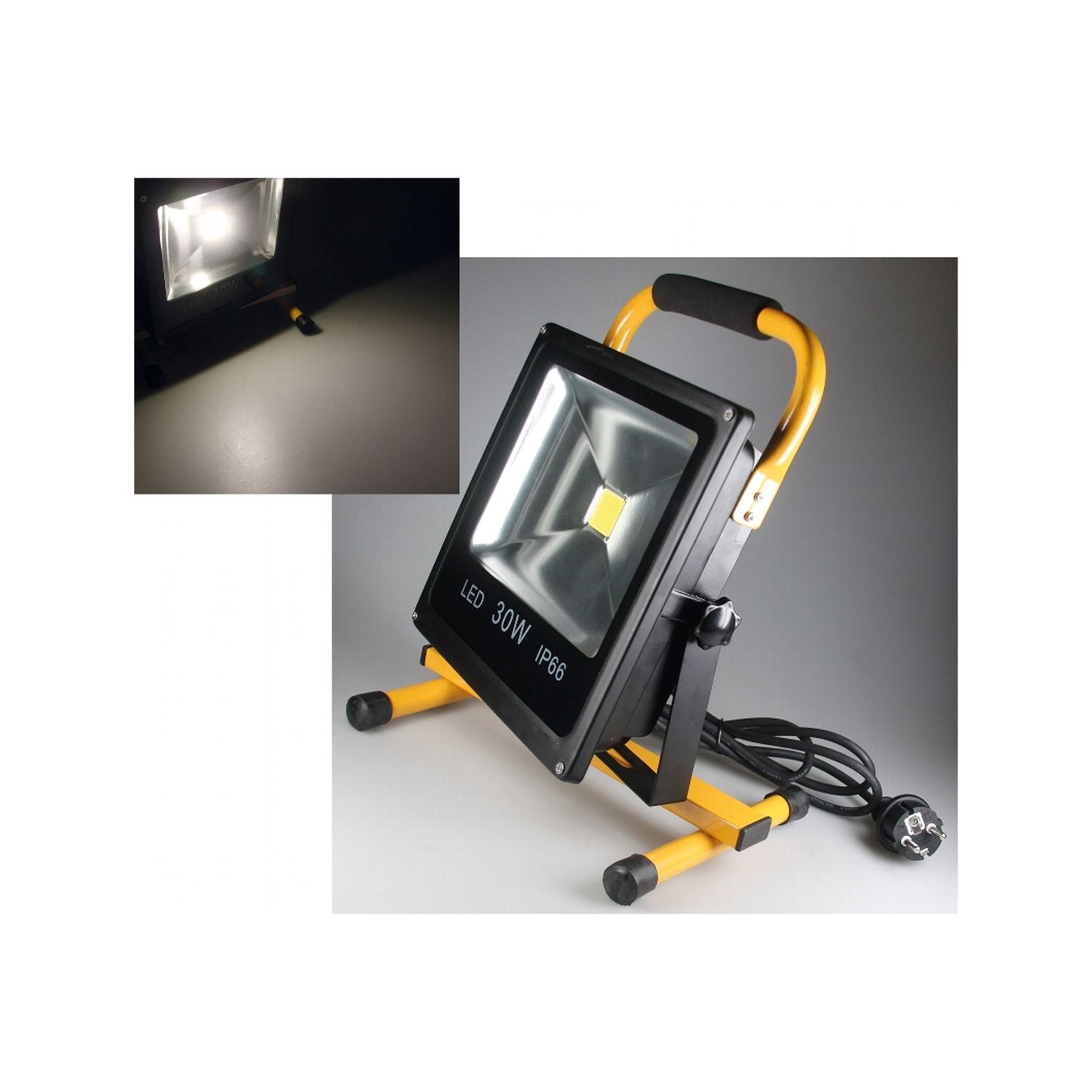Chilitec LED-Baustrahler, 30 W, mit Ständer, IP44, 260V