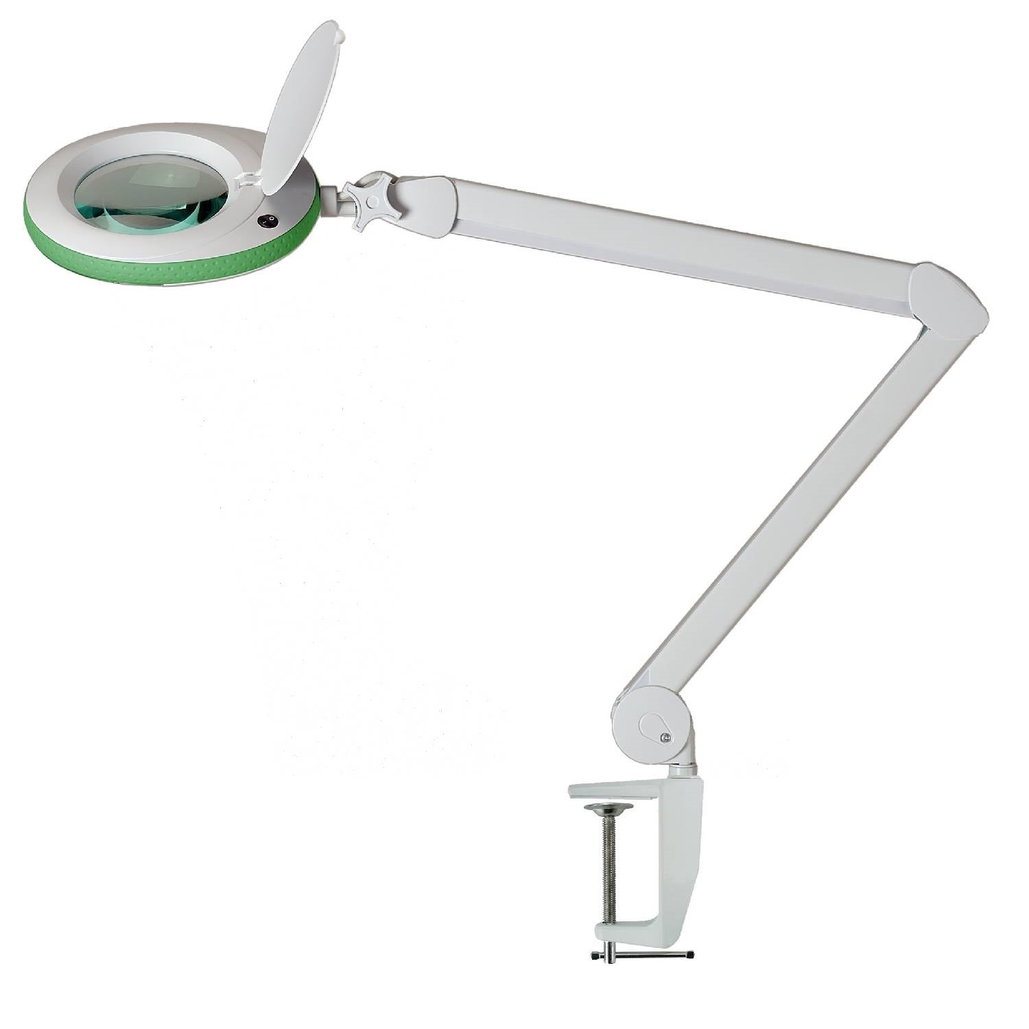 Lumeno 7213/15/18 Lupenleuchte/Arbeitsplatzlampe 60 LEDs mit 127 mm Linse, grau, grün oder schwarz
