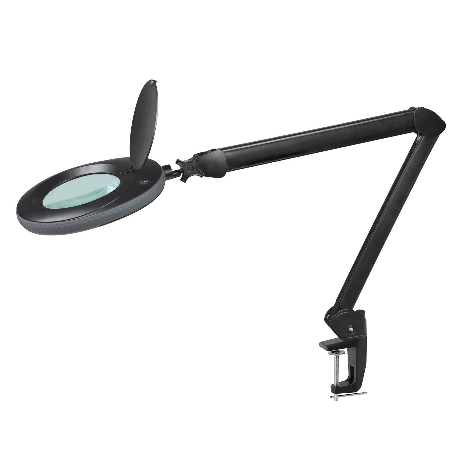 Lumeno 7213/15/18 Lupenleuchte/Arbeitsplatzlampe 60 LEDs mit 127 mm Linse, grau, grün oder schwarz