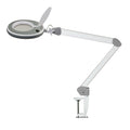 Lumeno LED Lupenleuchte Serie 8213/8215 mit 127 mm Linse und regulierbarer Helligkeit, Grau
