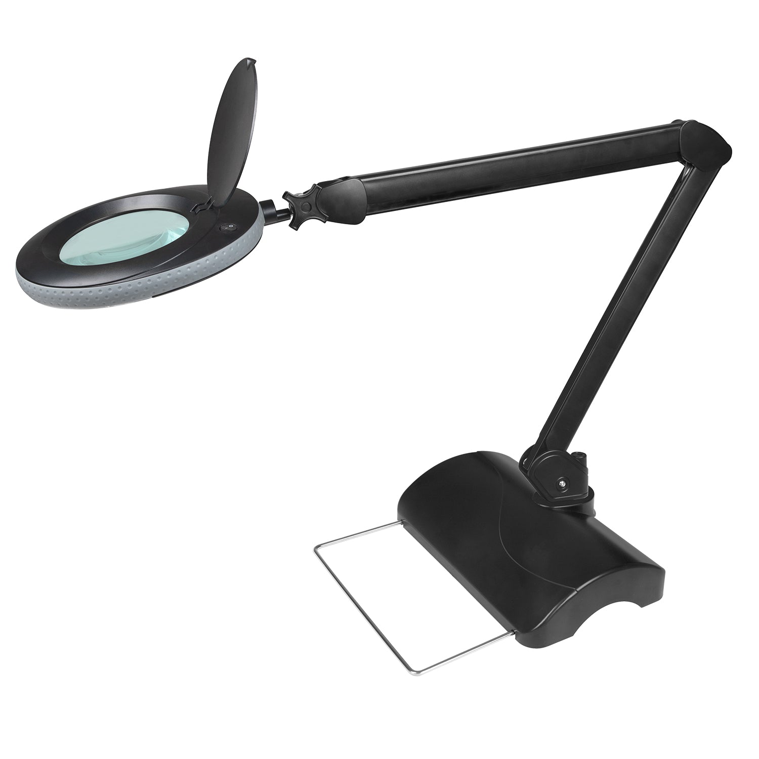 Lumeno 7213/15/18 Lupenleuchte/Arbeitsplatzlampe 60 LEDs mit 127 mm Linse, grau, grün oder schwarz