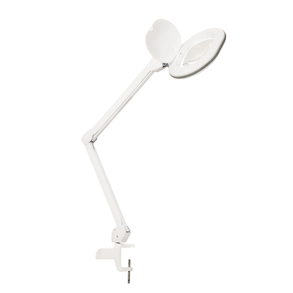 Lumeno 861X Lupenleuchte/Arbeitsplatzlampe 60 LEDs ovale Linse, grau oder schwarz