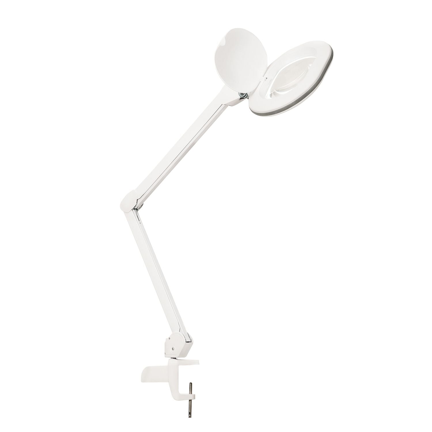 Lumeno 861X Lupenleuchte/Arbeitsplatzlampe 60 LEDs ovale Linse, grau oder schwarz